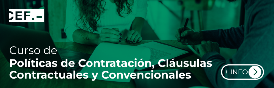 Curso de Políticas de Contratación, Cláusulas Contractuales y Convencionales