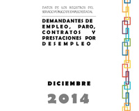 El paro registrado cae en 253.627 personas en 2014