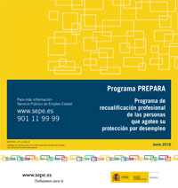 Hoja informativa del SEPE del Programa PREPARA