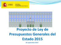 Aprobado el Proyecto de Presupuestos Generales del Estado para 2015 que afianzan la recuperación de la economía y la creación de empleo