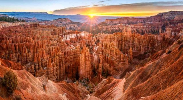 Vacaciones. Vista panorámica del Parque Nacional de Bryce Canyon