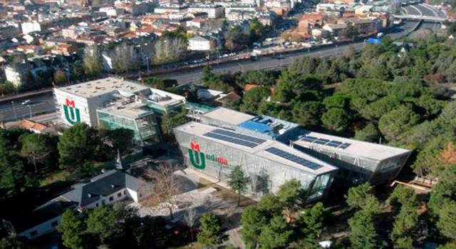 La LOSU entrará en vigor el 12 de abril de 2023. Imagen del campus de la UDIMA visto desde arriba