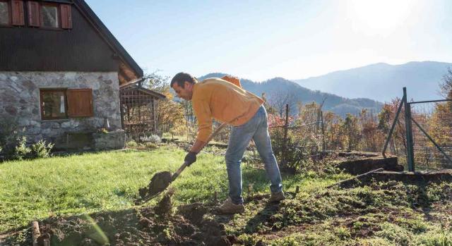 Incapacidad temporal; obligación de respetar el tratamiento médico; informe de detective; fotografías; jardín de la casa del trabajador. Un hombre trabajando en su huerto delante de su casa en la montaña