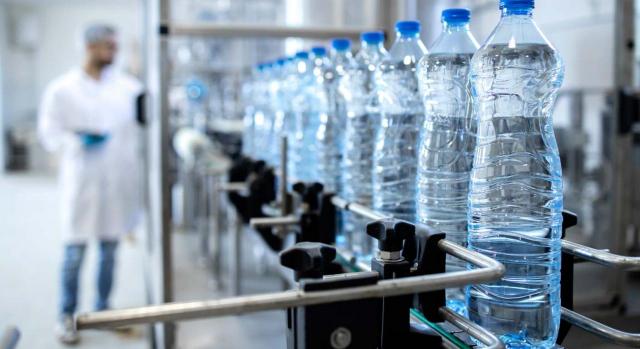 Consulte aquí los Convenios Colectivos Estatales, de CCAA y Provinciales. Imagen de fábrica de embotellado de agua