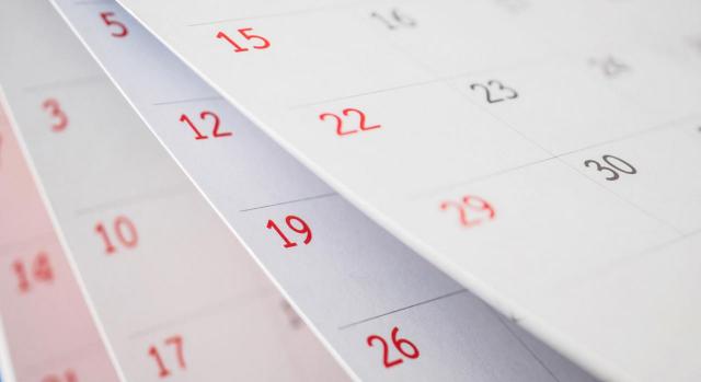 No pueden incluirse periodos de 90 días en los que no se ha producido despido alguno. Imagen de un calendario