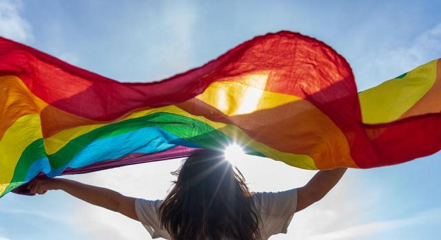 El Tribunal Constitucional realiza un gran esfuerzo argumental para conceptualizar la identidad de género y sus manifestaciones en el marco de las discriminaciones y el derecho a la imagen. Imagen de un joven ondeando la bandera lgbti