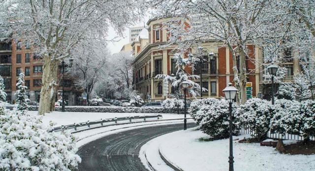 Jurisprudencia. Imagen de una zona de Madrid nevada