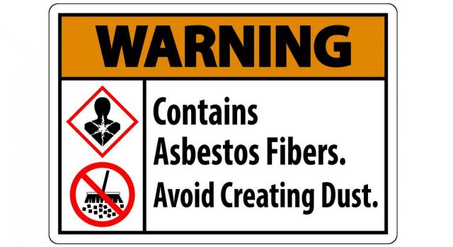 Muerte por enfermedad profesional Muerte por enfermedad profesional. Imagen de cartel con aviso Warning