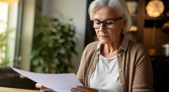 SOVI. Cómputo como cotizado del tiempo de prestación del servicio social obligatorio femenino El servicio social obligatorio de la mujer no se computa para completar el periodo mínimo de cotización de 1800 días exigido para acceder a la pensión de vejez del SOVI. Imagen de una señora senior mirando un papel muy concentrada