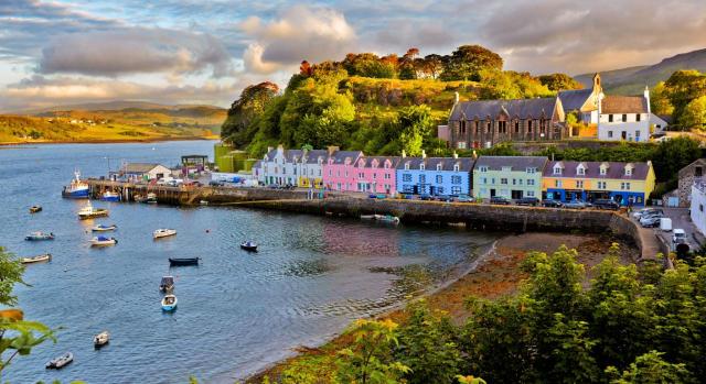 Vacaciones. Foto de la isla de Skye, Escocia